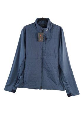 NEW Kjus Men's Reach Admiral Blue Jacket Sz 56, 2XL Lightweight Full-Zip Coat